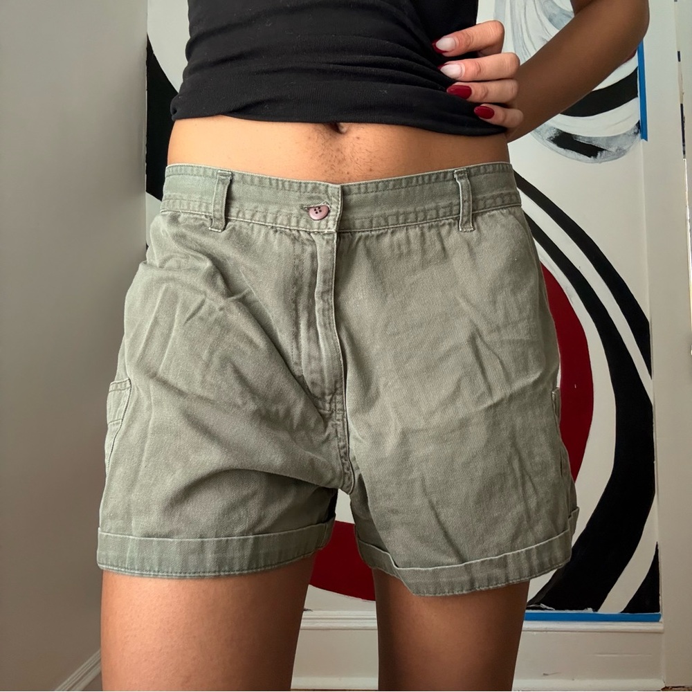 Vintage Olive Green Shorts